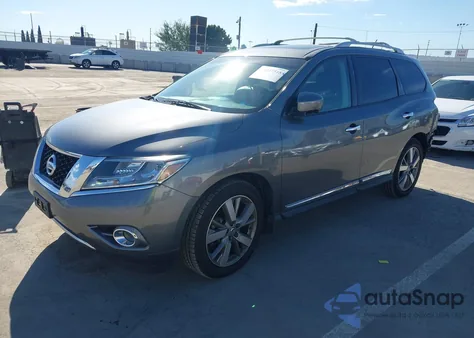 2015 Nissan Pathfinder Platinum from USA, damaged, VIN 5N1AR2MN9FC608906